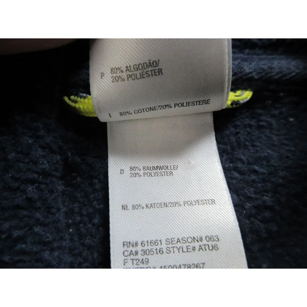 North Face Sweater Mens‎ Large Blue Logo Hoodie Outdoors Casual Sweatshirt